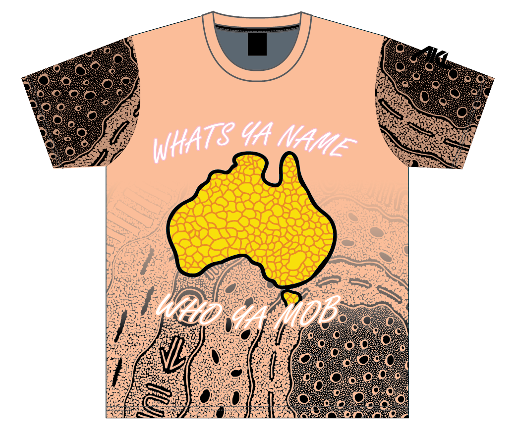 Bush Tucker Bunji- Tee Shirt- What ya name who ya mob?