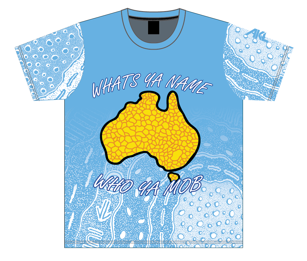 Bush Tucker Bunji- Tee Shirt- What ya name who ya mob?
